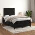 Pat box spring cu saltea, gri închis, 120x200 cm, catifea GartenMobel Dekor