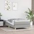 Pat box spring cu saltea, gri deschis, 120x190 cm, textil GartenMobel Dekor
