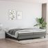 Pat box spring cu saltea, negru, 200x200 cm, textil GartenMobel Dekor