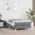 Pat box spring cu saltea, gri închis, 120x190 cm, textil GartenMobel Dekor