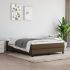 Pat box spring cu saltea, gri deschis, 140x190 cm, textil GartenMobel Dekor