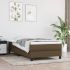 Pat box spring cu saltea, gri deschis, 90x200 cm, textil GartenMobel Dekor
