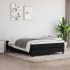 Pat box spring cu saltea, negru, 200x200 cm, textil GartenMobel Dekor