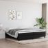 Pat box spring cu saltea, negru, 200x200 cm, textil GartenMobel Dekor