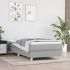 Pat box spring cu saltea, crem, 100x200 cm, textil GartenMobel Dekor