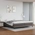 Pat box spring cu saltea, gri, 100x200 cm, piele ecologică GartenMobel Dekor