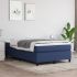 Pat box spring cu saltea, gri deschis, 120x200 cm, textil GartenMobel Dekor