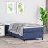 Pat box spring cu saltea, gri deschis, 90x200 cm, textil GartenMobel Dekor
