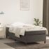 Pat box spring cu saltea, gri închis, 160x200 cm, catifea GartenMobel Dekor
