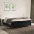 Pat box spring cu saltea, albastru închis, 160x200 cm, catifea GartenMobel Dekor