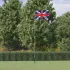 Steag Marea Britanie și stâlp din aluminiu, 5,55 m GartenMobel Dekor