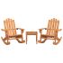 Set mobilier de grădină Adirondack, 3 piese, lemn masiv acacia GartenMobel Dekor
