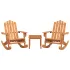 Set mobilier de grădină Adirondack, 3 piese, lemn masiv acacia GartenMobel Dekor