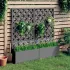 Jardiniere cu spalier, 2 buc., gri, 65x33x135 cm, WPC GartenMobel Dekor
