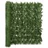 Paravan de balcon, frunze verde închis, 300x100 cm GartenMobel Dekor