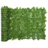 Paravan de balcon, frunze verde închis, 300x100 cm GartenMobel Dekor