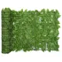 Paravan de balcon, frunze verde închis, 300x100 cm GartenMobel Dekor