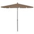 Umbrelă de grădină cu stâlp, nisipiu, 210x140 cm GartenMobel Dekor
