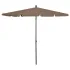 Umbrelă de grădină cu stâlp, gri taupe, 210x140 cm GartenMobel Dekor