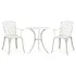 Set mobilier bistro, 3 piese, negru, aluminiu turnat GartenMobel Dekor