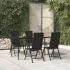 Set mobilier de grădină, 3 piese, negru GartenMobel Dekor