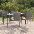Set mobilier de grădină, 7 piese, negru, poliratan GartenMobel Dekor