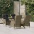 Set mobilier de grădină, 5 piese, gri deschis, poliratan GartenMobel Dekor