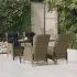 Set mobilier de grădină, 5 piese, gri deschis, poliratan GartenMobel Dekor