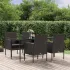 Set de servit masa pentru grădină, 5 piese, negru GartenMobel Dekor