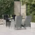 Set mobilier de grădină, 7 piese, gri deschis, poliratan GartenMobel Dekor