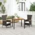 Set mobilier de grădină cu perne, 5 piese, negru, poliratan GartenMobel Dekor