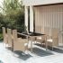 Set mobilier de grădină cu perne, 3 piese, bej, poliratan GartenMobel Dekor