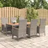 Set mobilier de grădină cu perne, 7 piese, gri, poliratan GartenMobel Dekor