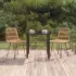 Set mobilier de grădină, 5 piese, negru, poliratan GartenMobel Dekor