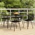 Set mobilier de grădină, 5 piese, negru, poliratan GartenMobel Dekor