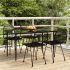 Set mobilier de grădină, 5 piese, negru, poliratan GartenMobel Dekor