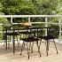 Set mobilier de grădină, 5 piese, negru, poliratan GartenMobel Dekor