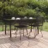Set mobilier de grădină, 5 piese, negru, poliratan GartenMobel Dekor