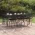 Set mobilier de grădină, 5 piese, negru, poliratan GartenMobel Dekor