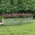 Strat înălțat de grădină argintiu 240x80x45 cm oțel galvanizat GartenMobel Dekor