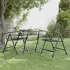 Masă de grădină antracit 60x60x72 cm plasă metalică expandată GartenMobel Dekor