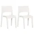 Scaune de grădină, 2 buc., alb, polipropilenă GartenMobel Dekor