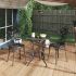 Set mobilier bistro, 3 piese, alb, aluminiu turnat GartenMobel Dekor