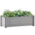 Strat înălțat de grădină, gri piatră, 100x43x35 cm, PP GartenMobel Dekor