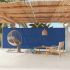 Copertină laterală retractabilă terasă, albastru, 100x300 cm GartenMobel Dekor