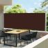Copertină laterală retractabilă de terasă, albastru, 160x600 cm GartenMobel Dekor