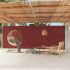 Copertină laterală retractabilă de terasă, roșu, 100 x 300 cm GartenMobel Dekor
