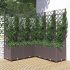 Jardinieră de grădină cu spalier maro, 80x40x121,5 cm, PP GartenMobel Dekor