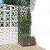 Jardinieră de grădină cu spalier maro, 80x40x121,5 cm, PP GartenMobel Dekor