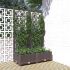Jardinieră de grădină cu spalier, alb, 80x40x121,5 cm, PP GartenMobel Dekor